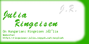 julia ringeisen business card